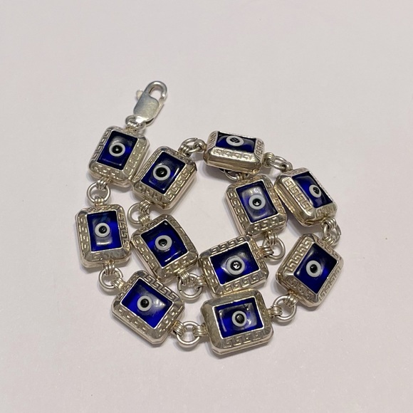 Vummidi Silverware Jewelry - 925 Silver Unique Evil Eye Bracelet